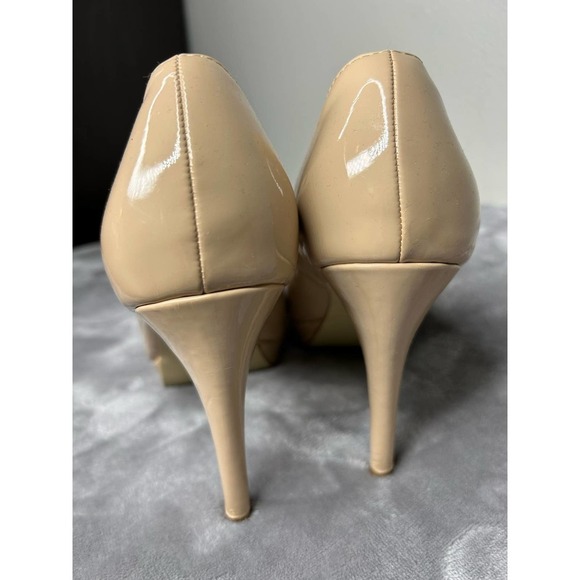 Brinley Co Patent‎ Platform Almond Toe Pumps 8 - Picture 5 of 10